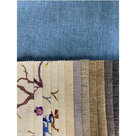 沙發布制造工廠 柔軟親膚麻布 針織沙發軟床棉麻面料布藝